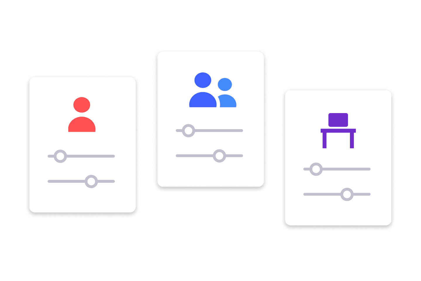 An icon representing user settings in the Deskpass app.